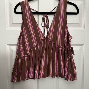 American Eagle Outfitters Ruffled Tank Top